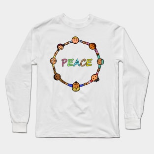 Group of People Holding Hands Peace Long Sleeve T-Shirt